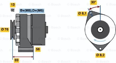 BOSCH 0 986 038 641 - Ģenerators autodraugiem.lv