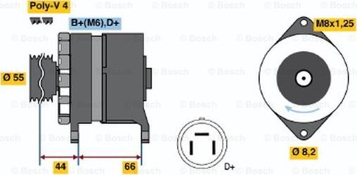 BOSCH 0 986 038 220 - Ģenerators autodraugiem.lv