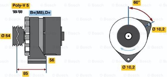 BOSCH 0 986 033 900 - Ģenerators autodraugiem.lv