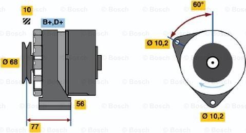 BOSCH 0 986 033 710 - Ģenerators autodraugiem.lv