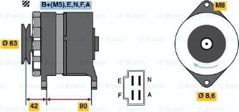 BOSCH 0 986 032 451 - Ģenerators autodraugiem.lv