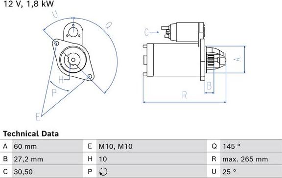 BOSCH 0 986 024 820 - Starteris autodraugiem.lv