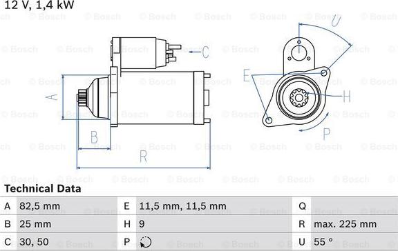 BOSCH 0 986 024 270 - Starteris autodraugiem.lv