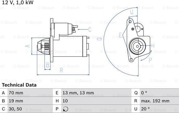 BOSCH 0 986 025 690 - Starteris autodraugiem.lv