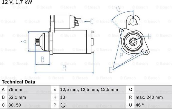 BOSCH 0 986 025 220 - Starteris autodraugiem.lv