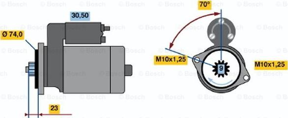 BOSCH 0 986 020 771 - Starteris autodraugiem.lv