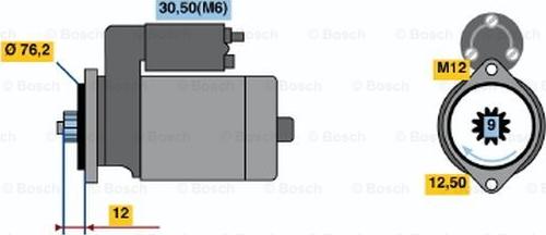 BOSCH 0 986 021 910 - Starteris autodraugiem.lv