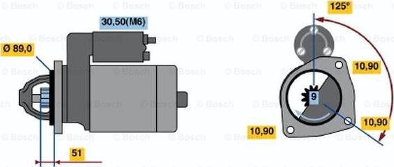 BOSCH 0 986 021 340 - Starteris autodraugiem.lv