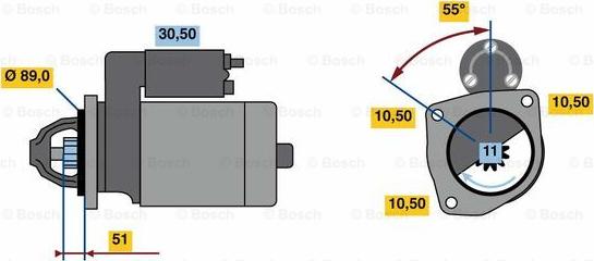 BOSCH 0 986 023 990 - Starteris autodraugiem.lv