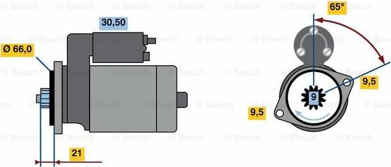 BOSCH 0 986 023 460 - Starteris autodraugiem.lv