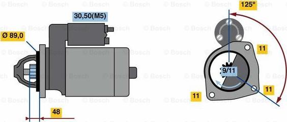 BOSCH 0 986 023 830 - Starteris autodraugiem.lv