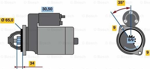 BOSCH 0 986 023 790 - Starteris autodraugiem.lv