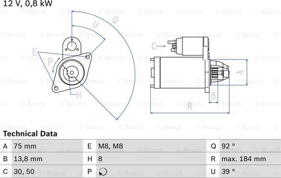 BOSCH 0 986 022 601 - Starteris autodraugiem.lv