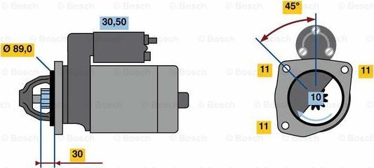 BOSCH 0 986 022 680 - Starteris autodraugiem.lv