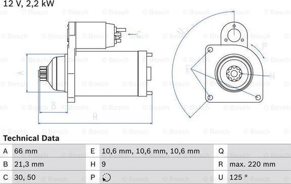 BOSCH 0 986 022 760 - Starteris autodraugiem.lv