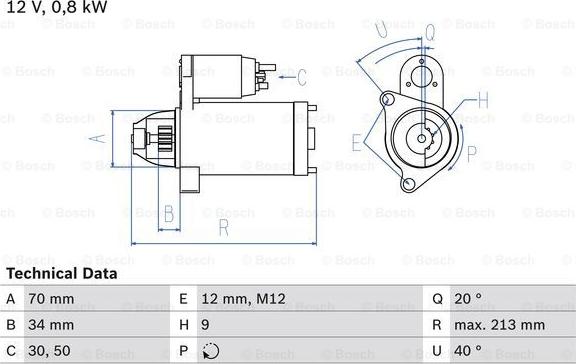 BOSCH 0 986 027 060 - Starteris autodraugiem.lv