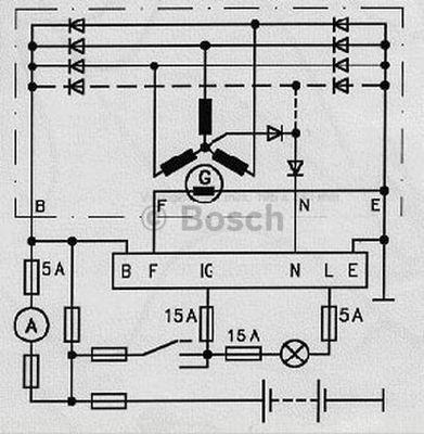 BOSCH 0 986 190 000 - Ģeneratora sprieguma regulators autodraugiem.lv