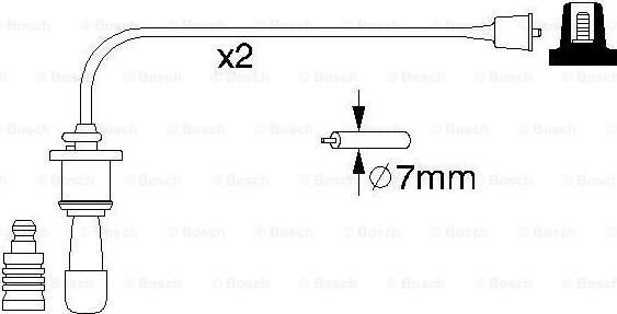 BOSCH 0 986 356 991 - Augstsprieguma vadu komplekts autodraugiem.lv