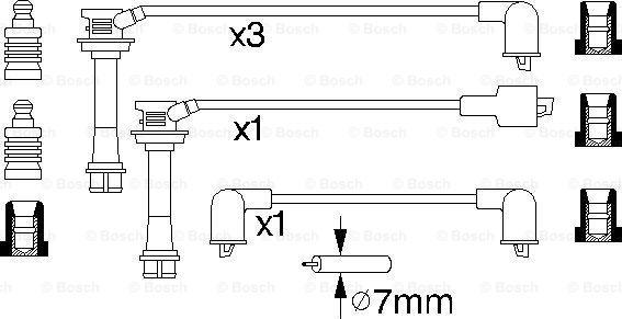 BOSCH 0 986 356 946 - Augstsprieguma vadu komplekts autodraugiem.lv