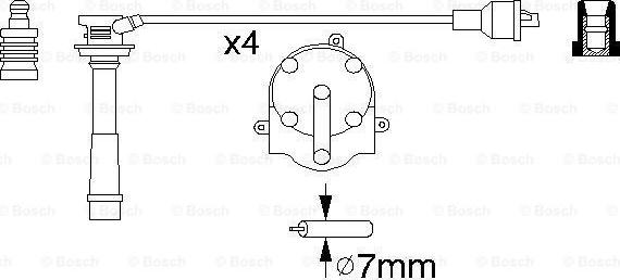 BOSCH 0 986 356 953 - Augstsprieguma vadu komplekts autodraugiem.lv