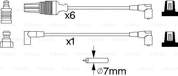 BOSCH 0 986 356 964 - Augstsprieguma vadu komplekts autodraugiem.lv