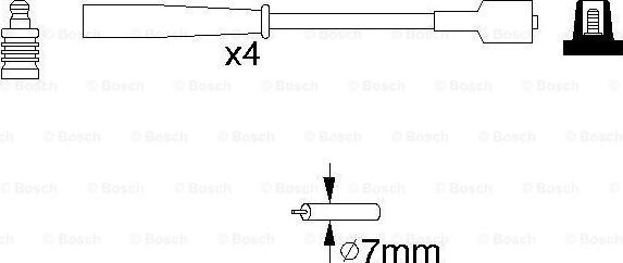 BOSCH 0 986 356 961 - Augstsprieguma vadu komplekts autodraugiem.lv