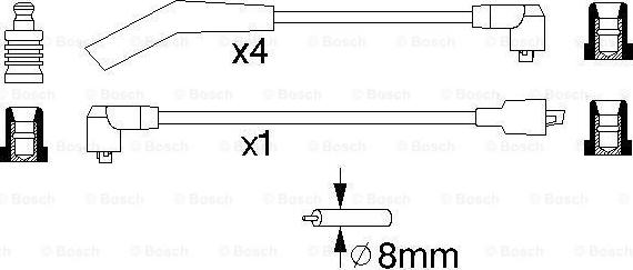 BOSCH 0 986 356 963 - Augstsprieguma vadu komplekts autodraugiem.lv