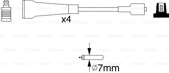 BOSCH 0 986 356 967 - Augstsprieguma vadu komplekts autodraugiem.lv