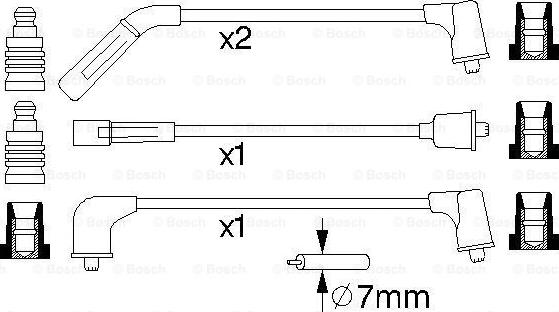 BOSCH 0 986 356 988 - Augstsprieguma vadu komplekts autodraugiem.lv