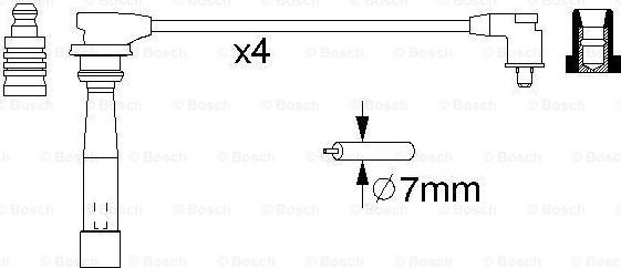 BOSCH 0 986 356 982 - Augstsprieguma vadu komplekts autodraugiem.lv