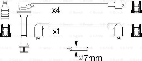 BOSCH 0 986 356 939 - Augstsprieguma vadu komplekts autodraugiem.lv