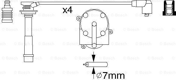 BOSCH 0 986 356 931 - Augstsprieguma vadu komplekts autodraugiem.lv