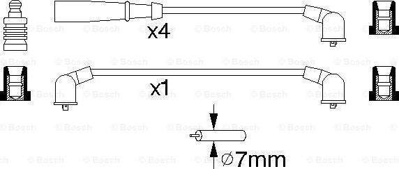 BOSCH 0 986 356 921 - Augstsprieguma vadu komplekts autodraugiem.lv