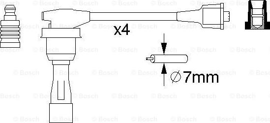 BOSCH 0 986 356 974 - Augstsprieguma vadu komplekts autodraugiem.lv