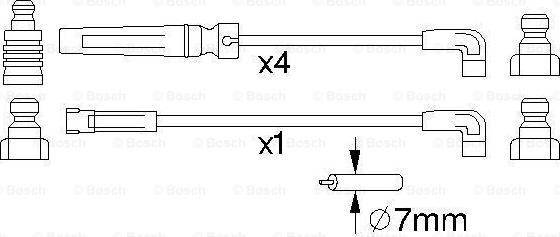 BOSCH 0 986 356 975 - Augstsprieguma vadu komplekts autodraugiem.lv