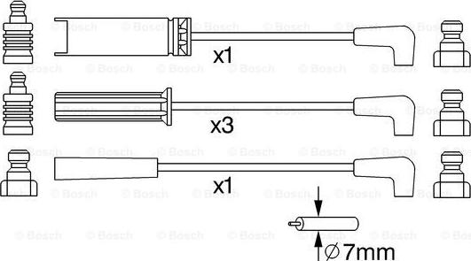 BOSCH 0 986 356 972 - Augstsprieguma vadu komplekts autodraugiem.lv