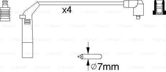 BOSCH 0 986 356 898 - Augstsprieguma vadu komplekts autodraugiem.lv