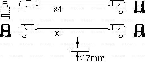 BOSCH 0 986 356 865 - Augstsprieguma vadu komplekts autodraugiem.lv