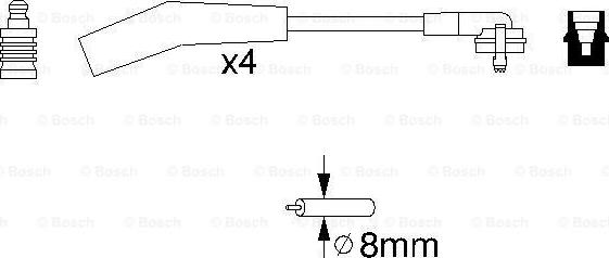 BOSCH 0 986 356 860 - Augstsprieguma vadu komplekts autodraugiem.lv