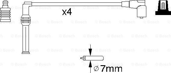 BOSCH 0 986 356 809 - Augstsprieguma vadu komplekts autodraugiem.lv