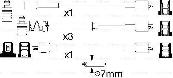 BOSCH 0 986 356 800 - Augstsprieguma vadu komplekts autodraugiem.lv