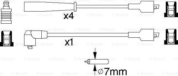 BOSCH 0 986 356 815 - Augstsprieguma vadu komplekts autodraugiem.lv