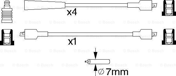 BOSCH 0 986 356 816 - Augstsprieguma vadu komplekts autodraugiem.lv