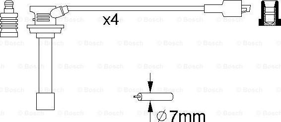 BOSCH 0 986 356 810 - Augstsprieguma vadu komplekts autodraugiem.lv