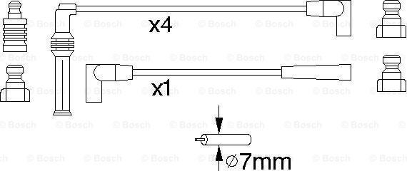 BOSCH 0 986 356 884 - Augstsprieguma vadu komplekts autodraugiem.lv