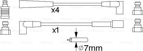 BOSCH 0 986 356 886 - Augstsprieguma vadu komplekts autodraugiem.lv