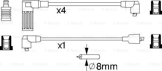 BOSCH 0 986 356 836 - Augstsprieguma vadu komplekts autodraugiem.lv