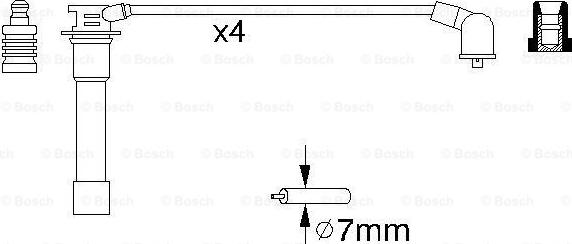 BOSCH 0 986 356 837 - Augstsprieguma vadu komplekts autodraugiem.lv