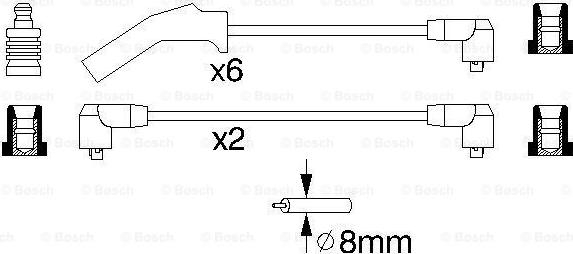 BOSCH 0 986 356 879 - Augstsprieguma vadu komplekts autodraugiem.lv