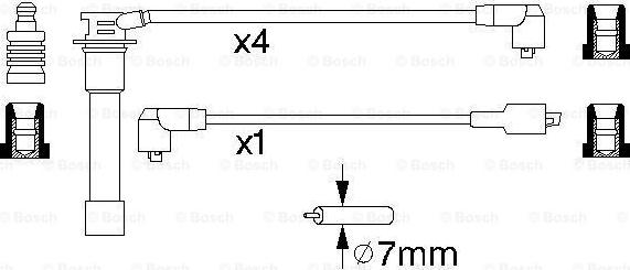 BOSCH 0 986 356 871 - Augstsprieguma vadu komplekts autodraugiem.lv